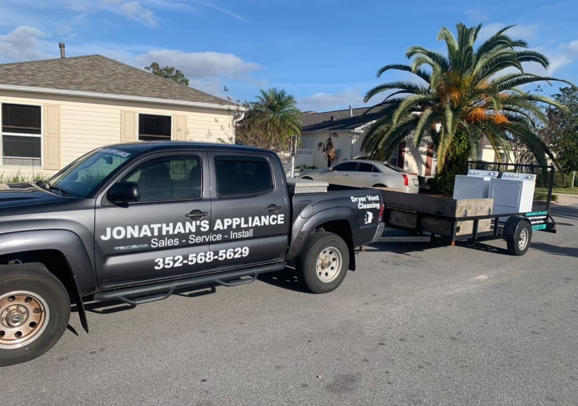 Appliance Repair and Dryer Vent Cleaning Service Truck